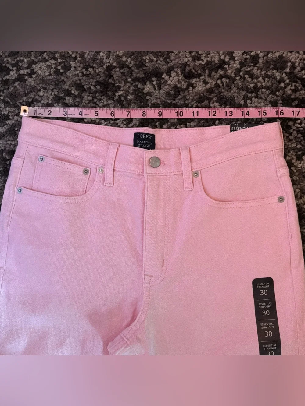 🌙✨🆕🏷️ J.Crew Pink High~ Rise Straight Leg Jeans Size 30 NWT